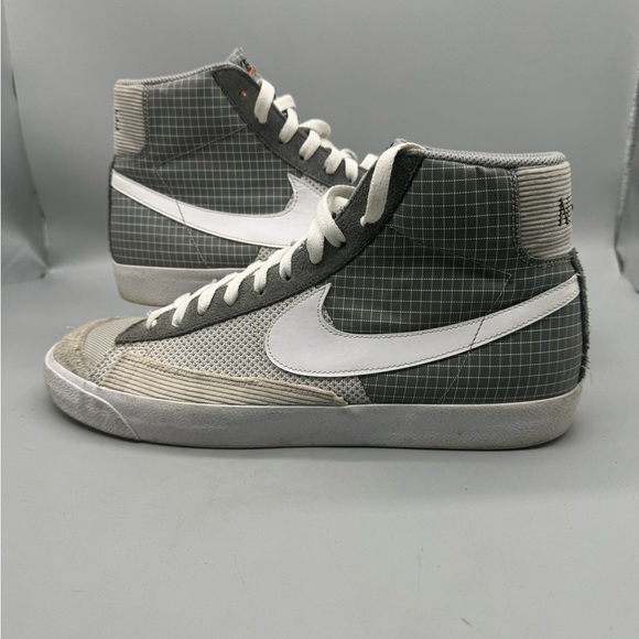 Nike Other - Nike Blazer Mid 77 Patch Smoke Gray White Running Shoes Mens Size 13